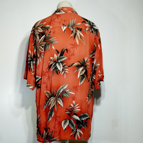 Hollis River Orange Button Down Casual Shirt Sz XL - Picture 4 of 5